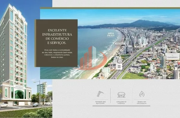 APARTAMENTO COM 69m² EM ITAPEMA/SC