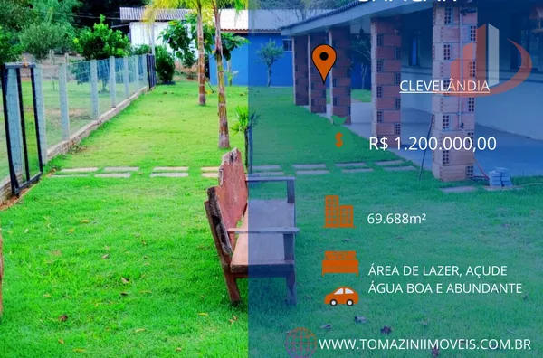 CHÁCARA COM 69.688M² EM CLEVELÂNDIA NO PARANÁ