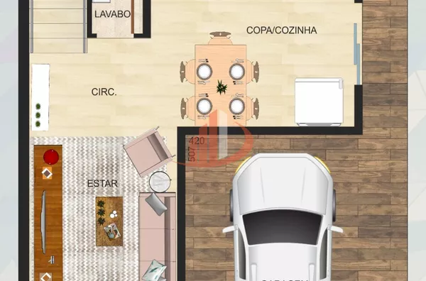 CASA COM 131m² DE ÁREA CONSTRUÍDA NO BAIRRO AEROPORTO EM PATO BRANCO/PR - Foto 19