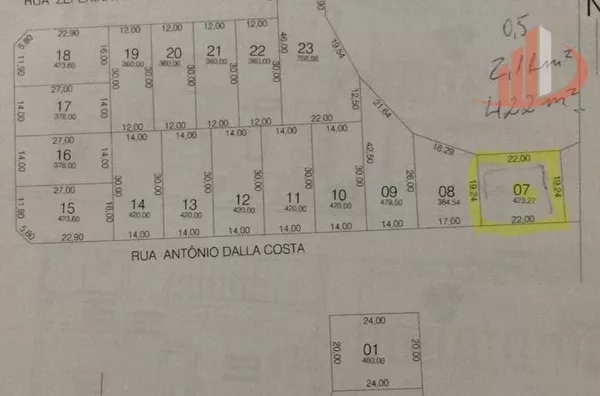 TERRENO COM 423m² NO BAIRRO FRARON + 500M² DE RESERVA NÃO CONSTRUTIVA EM PATO BRANCO/PR