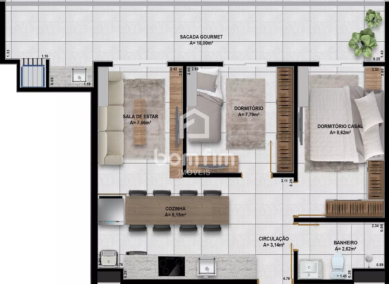 Apartamento, 2 quartos, 64 m² - Foto 21