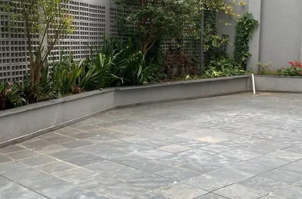 área externa da piscina