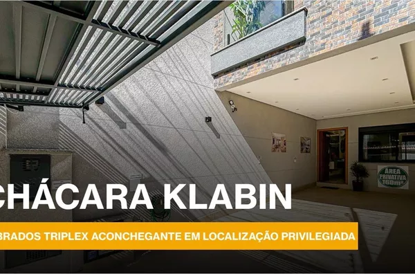  SOBRADOS TRIPLEX  EM LOCALIZAÇÃO PRIVILEGIADA NA CHÁCARA KLABIN