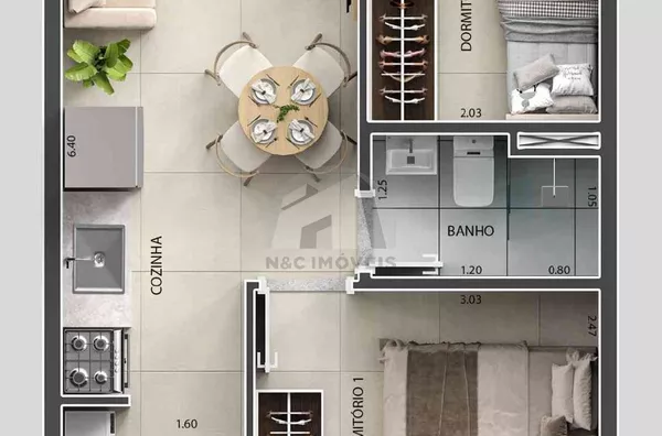 Apartamento á Venda R$259.000, Vila Campo Grande - Residencial Pedro