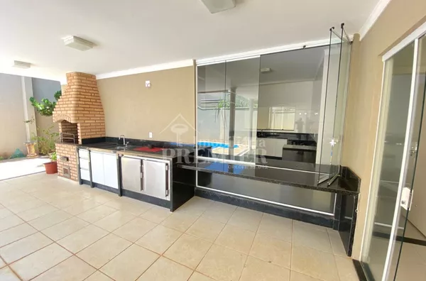 ? Casa térrea com 3 suítes e área gourmet completa para locação no Damha IV, São José do Rio Preto