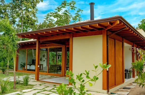 Linda casa recém construída