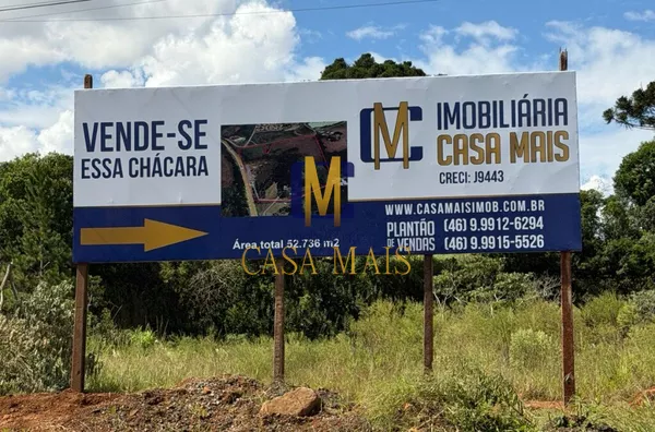 CHACARÁ PARA A VENDA PR-280, 1.5 km DO TREVO DA PATROLINHA