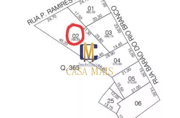 TERRENO PARA VENDA NO CENTRO