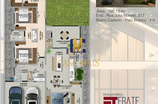 CASA ALTO PADRÃO PARA VENDA NO BAIRRO CADORIN 