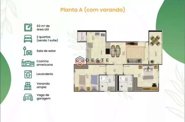 Apartamento para venda 2 quarto(s) barreirinhas barreiras