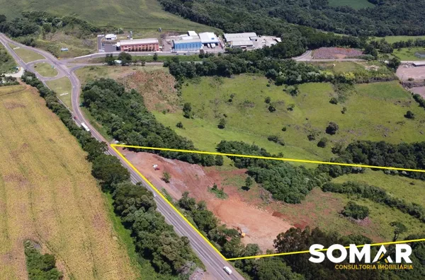 Terreno à venda na BR282 - Distrito Industrial de Herval D'Oeste/SC