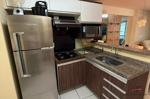Excelente apartamento mobiliado com 2 quartos no Condomínio Beach Class - Meireles - Foto 8