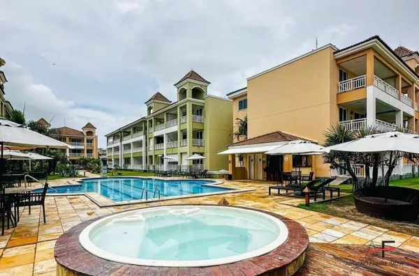 Apartamento Pé na Areia, Porteira Fechada com Vista Mar, para venda no Porto das Dunas