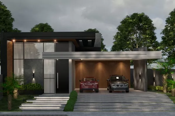 Casa a ser finalizada no condomínio fechado Falls Ville para venda em Pato Branco - PR