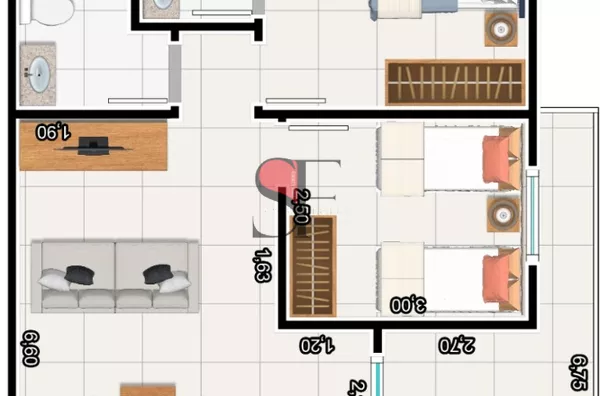 Apartamento com 2 dormitórios na Praia das Toninhas em Ubatuba para venda. - Foto 1
