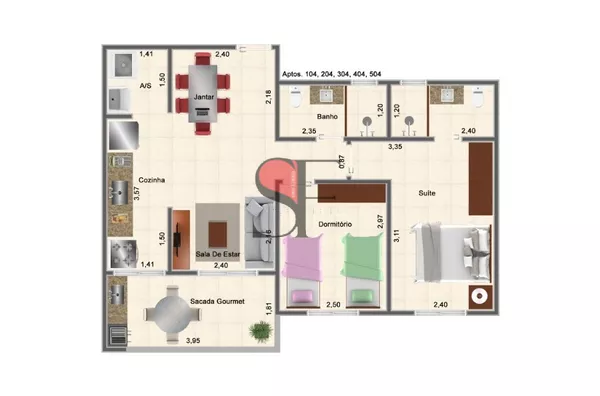Apartamento para venda 2 quarto(s) praia das toninhas ubatuba