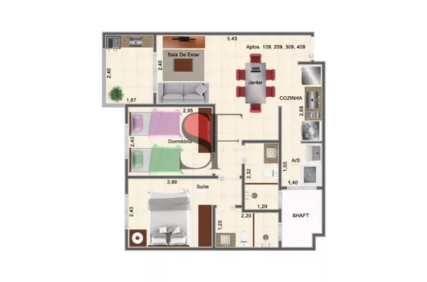Apartamento para venda 2 quarto(s) praia das toninhas ubatuba