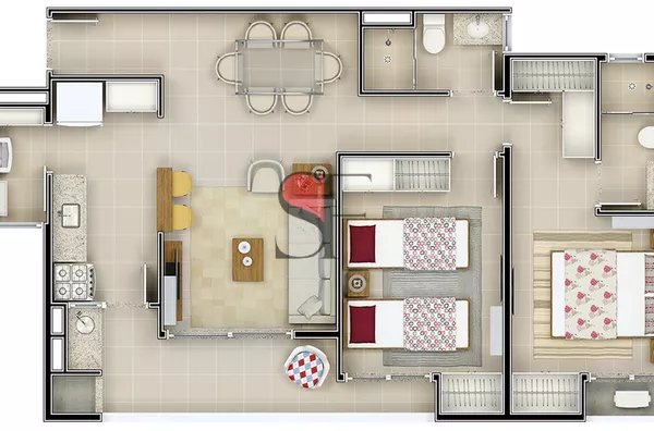 Rembrandt Residencial - apartamentos a venda no Residencial Flamboyant /Taubaté -SP