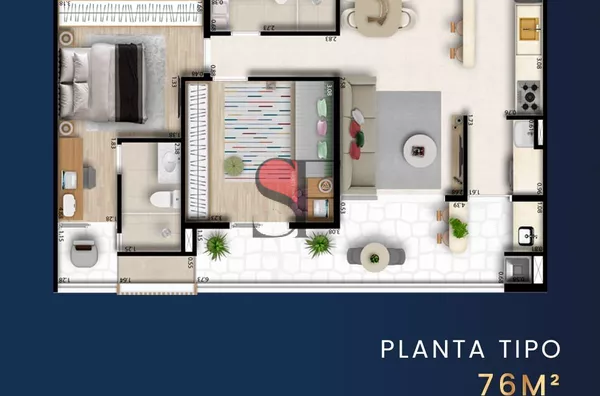 Apartamento para venda, 2 quarto(s),  Loteamento Residencial E Comercial Bosque Flamboyant, Taubaté