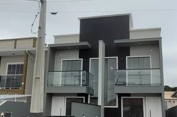 ÓTIMO SOBRADO DE 2 QUARTOS  E 2 VAGAS DE GARAGEM COM 75 M2 EM FORQUILHAS - SÃO JOSÉ