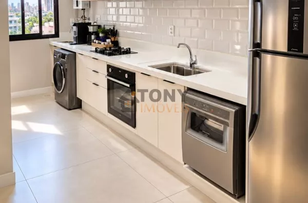 Lindo apartamento de 2 dormitórios com suíte com vaga para 2 carros, localizado no Bairro Floresta - São José-SC. - Foto 4