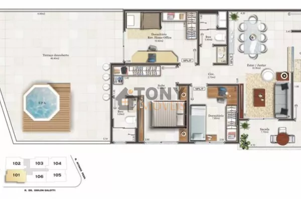 AMPLO APARTAMENTO COM TERRAÇO  - 3 QUARTOS - 2 VAGAS - Foto 12