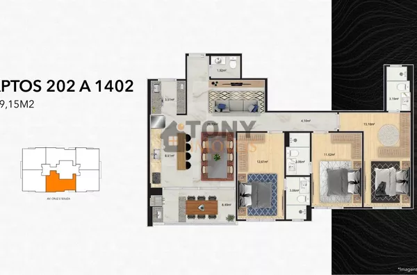 3 SUIÍTES + 2 VAGAS - 120 M² - Foto 14