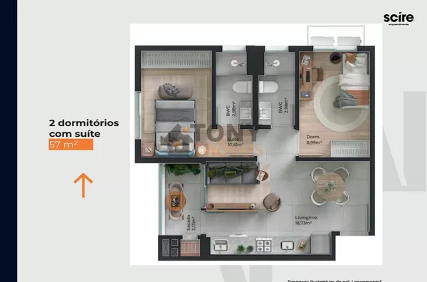 APARTAMENTO 2 QUARTOS BARREIROS PRÓXIMO  DO SHOPPING ITAGUAÇU - Foto 16