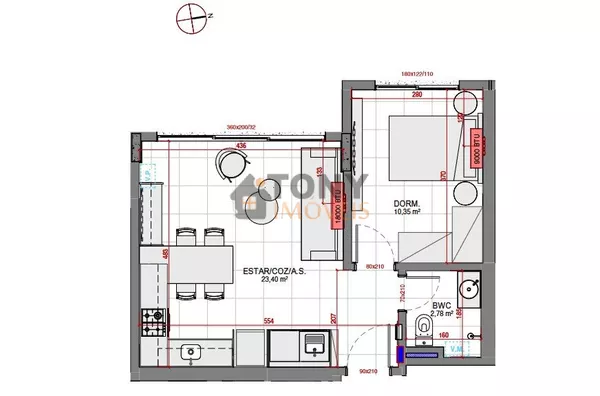 INCRIVEL STUDIO COM 43M² MUITO BEM LOCALIZADO - Foto 8