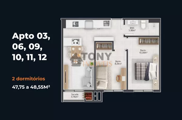 APARTAMENTO 2 QUARTOS NO LADO DA UNISUL PEDRA PRANCA - Foto 22