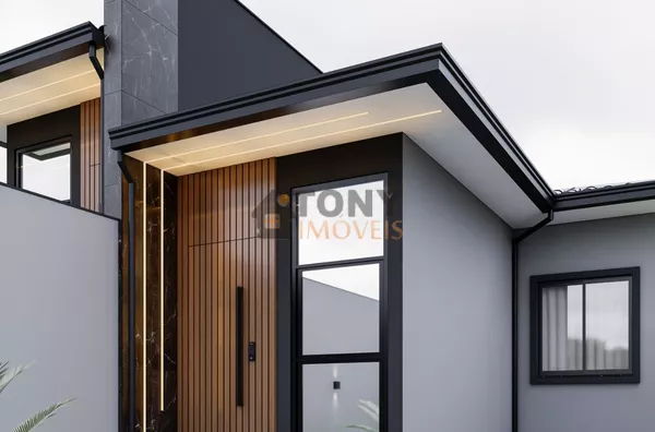 Casa gemidada com acabamento moderno de 2 dormitórios em Forquilhas - São José - SC.