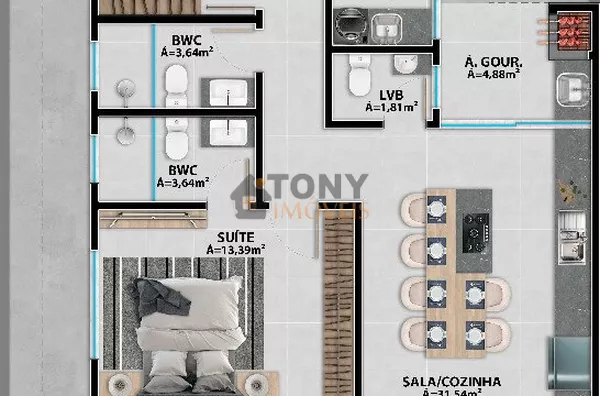 CASA GEMINADA COM 3 QUARTOS 