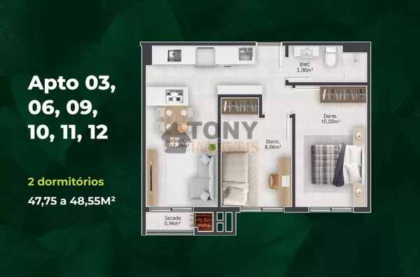 APARTAMENTO 2 QUARTOS EM AREIAS - Foto 18