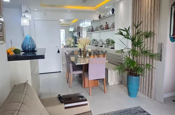 Apartamento de 3 dormitórios sendo 1 súite com vista mar e 2 vagas no bairro Jardim Cidade - São José - SC