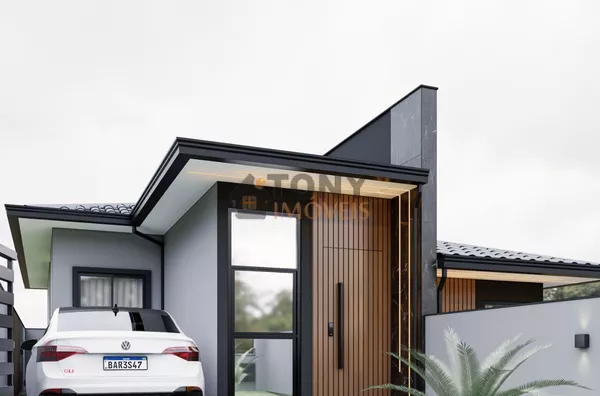 Casa gemidada com acabamento moderno de 2 dormitórios em Forquilhas - São José - SC.