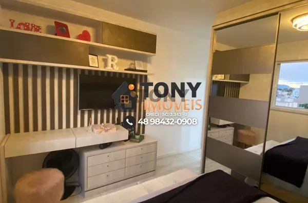 Apartamento de 2 dormitórios sendo 1 suíte com porteira fechada no bairro Bela Vista - São José. - Foto 8