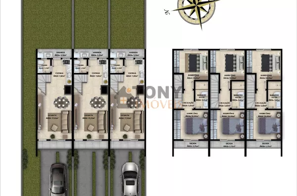 MARAVILHOSO SOBRADO PRÓXIMO DO SHOPPING CONTINENTE 