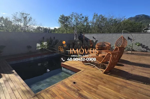 Casa imponente com 3 dormitórios, todos com suíte e closet, e uma área gourmet de tirar o fôlego espera por você no bairro Deltaville - Biguaçú-SC - Foto 32