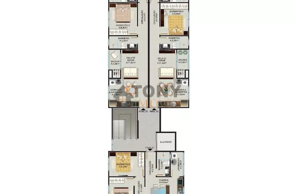OTIMO APARTAMENTO 2 QUARTOS SUITE NO FLOR DE NAPOLIS 