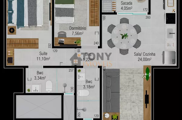 APARTAMENTO 2 QUARTOS 60M² EM AREIAS - Foto 28