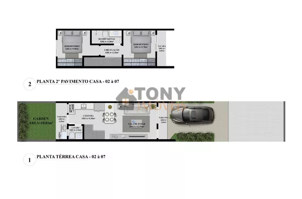 SOBRADO 2 QUARTOS - CONDOMÍNIO FECHADO- PRÓXIMO DA ARENA PETRY