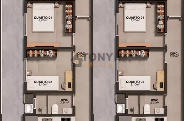 Casa de 3 dormitórios sendo 1 suíte localizada no bairro Real Parque - São José - SC