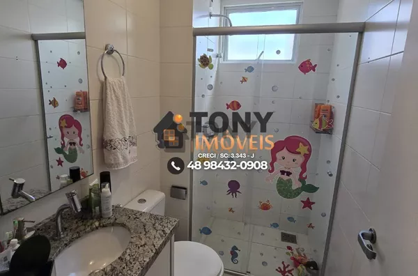 Apartamento de 2 dormitórios com suíte e 2 vagas em Barreiros - São José. - Foto 20