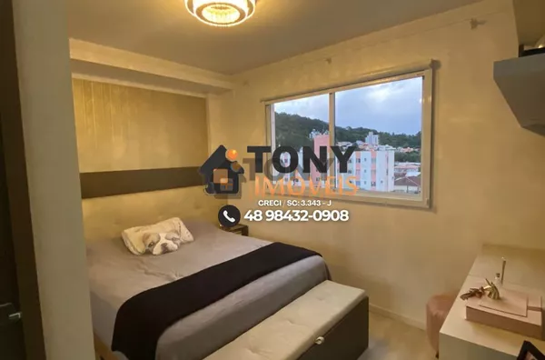 Apartamento de 2 dormitórios sendo 1 suíte com porteira fechada no bairro Bela Vista - São José. - Foto 9