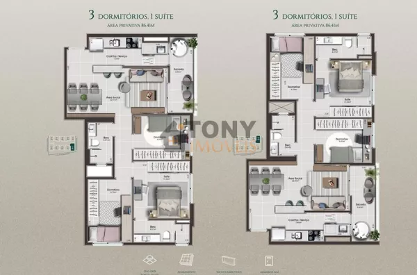 APARTAMENTO COM 3 QUARTOS SUITE  NO FLORESTA EM OBRAS - Foto 16