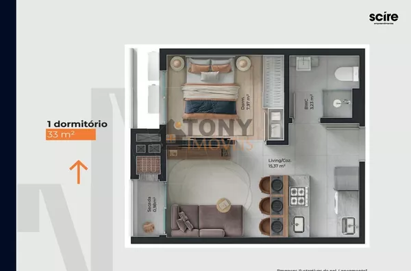APARTAMENTO 2 QUARTOS BARREIROS PRÓXIMO  DO SHOPPING ITAGUAÇU - Foto 17