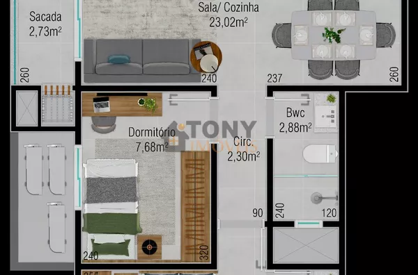 APARTAMENTO 2 QUARTOS 60M² EM AREIAS - Foto 25