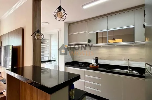 Apartamento de 2 dormitórios semi - mobiliado com 2 vagas de garagem, localizado no Bairro Ipiranga - São José - SC. - Foto 6