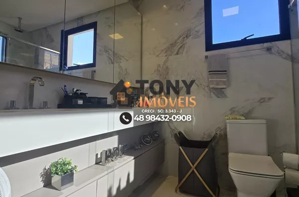 Casa imponente com 3 dormitórios, todos com suíte e closet, e uma área gourmet de tirar o fôlego espera por você no bairro Deltaville - Biguaçú-SC - Foto 18