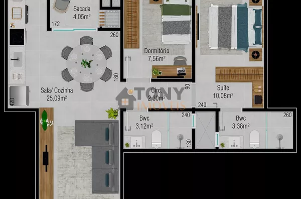 APARTAMENTO 2 QUARTOS 60M² EM AREIAS - Foto 24